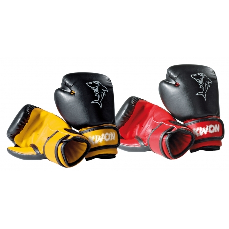 Dětské rukavice KWON Žralok černo-červené