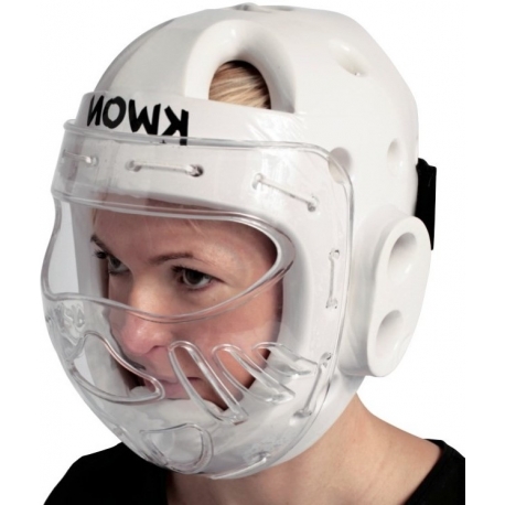 Helma s maskou KWON KSL bílá