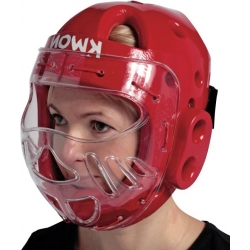 Helma s maskou KWON KSL červená