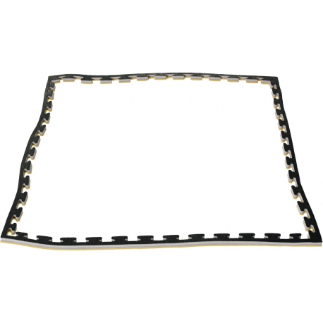 Hrany pro tatami KWON Clubline černá / žlutá 2 cm