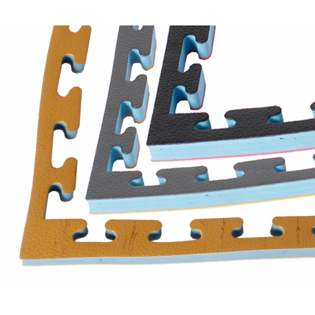 Hrany pro oboustranné tatami KWON černá / červená 2,5 cm