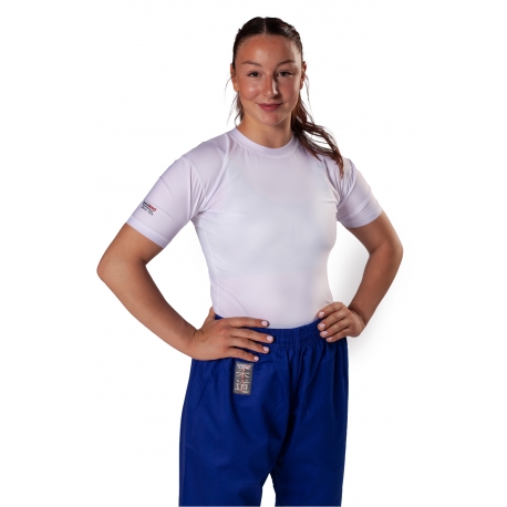 Rash guard DANRHO krátký rukáv bílé