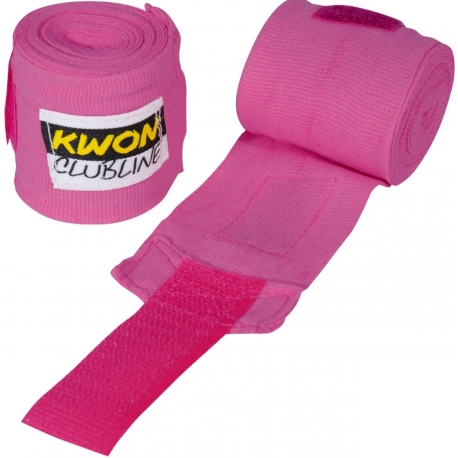 Bandáže KWON Clubline růžové 2,5 m