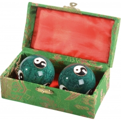 Čínské ocelové koule KWON zelené se zvukem