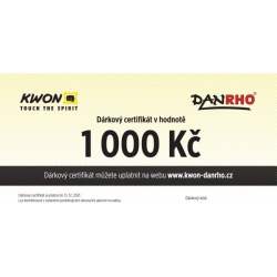 Dárkový certifikát 1000 Kč