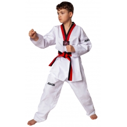 Dobok na taekwondo KWON Victory červeno-černá klopa