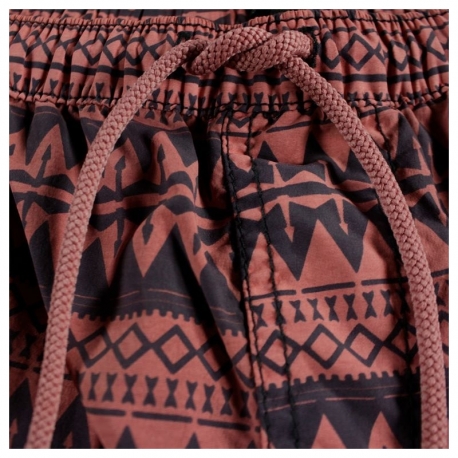 Pánské plavky Brunotti Collodi se vzorem - Červená