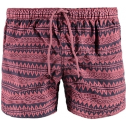 Pánské plavky Brunotti Collodi se vzorem - Červená