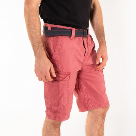 Pánské kraťasy Brunotti Caldo s páskem - Cihlově červená