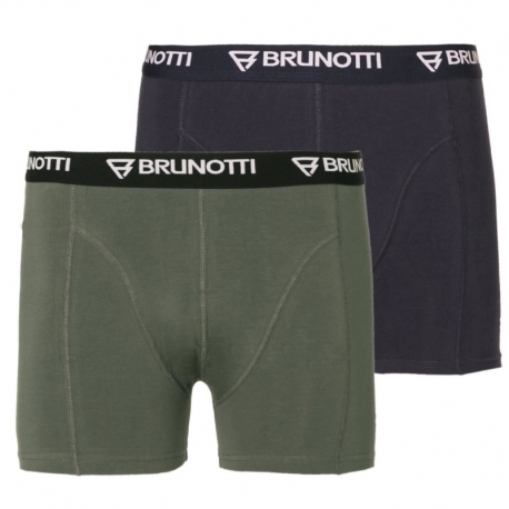 Pánské boxerky Brunotti Sido 2-pack - Tmavě modrá / Zelená