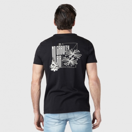 Pánské tričko Ivan s potiskem na zadní straně - Černá