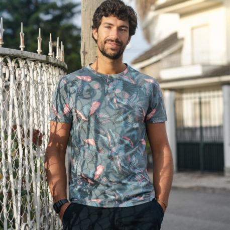 Pánské tričko Brunotti Jason-Leaf - Modrá