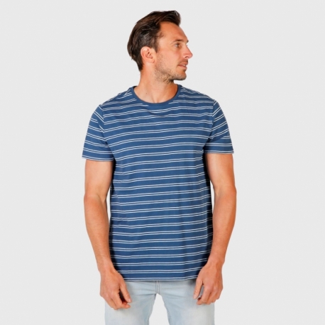 Pánské tričko Brunotti Tim-Twin-Stripe - Modrá