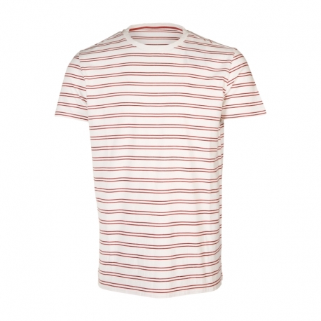 Pánské tričko Brunotti Tim-Twin-Stripe - Bílá