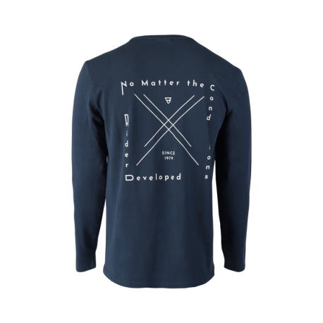 Pánské tričko Brunotti Pascal s potiskem na zadní straně - Tmavě modrá