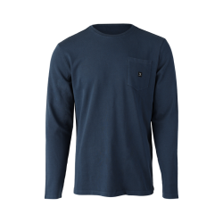 Pánské tričko Brunotti Pascal s potiskem na zadní straně - Tmavě modrá