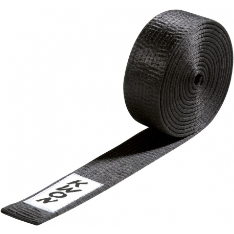 Budo pásek KWON hedvábný černý