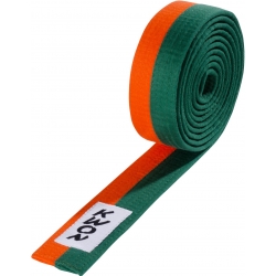 Pásek ke kimonu KWON oranžovo-zelený