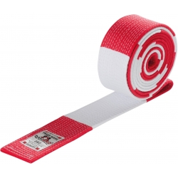 Mistrovský pásek DANRHO 7. Dan červeno-bílý