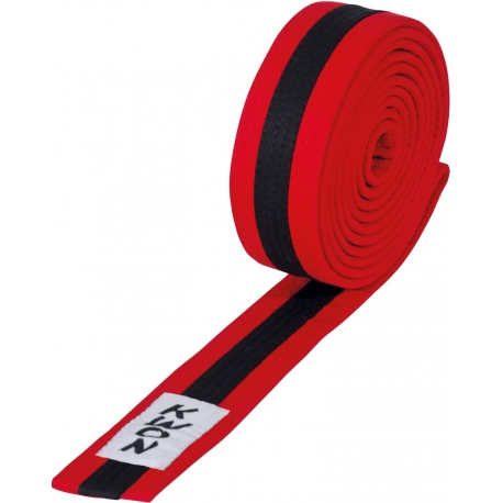 Budo pásek KWON červeno-černo-červený