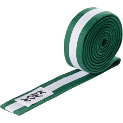 Budo pásek KWON zeleno-bílo-zelený