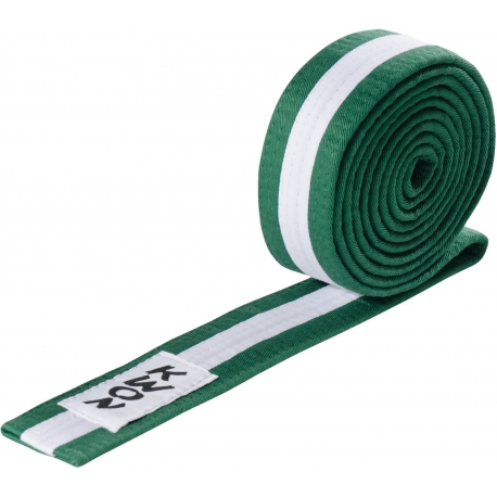 Budo pásek KWON zeleno-bílo-zelený