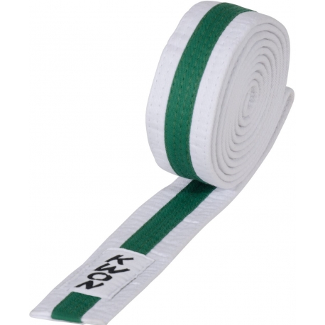 Budo pásek KWON dětský bílo-zeleno-bílý