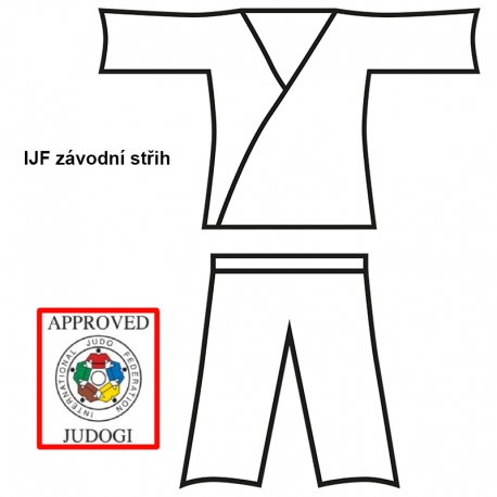 Kimono na judo DANRHO IJF Ultimate 750 bílé